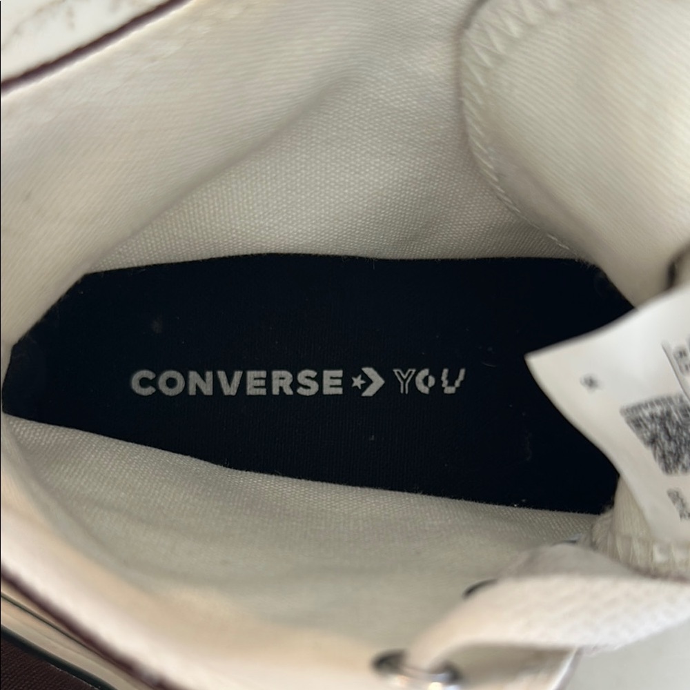 Custom Chuck Taylor All Star Lift Platform By You Brown and White sz 8.5 - Picture 4 of 5